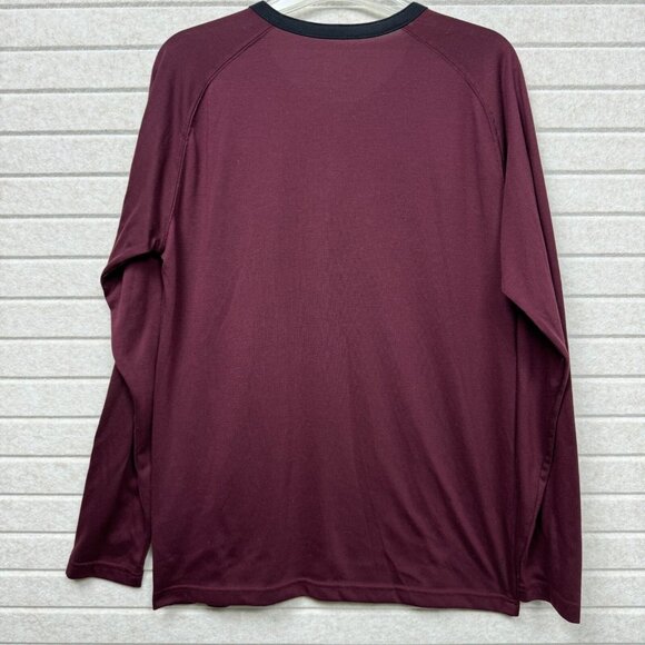 The North Face Men’s Maroon Lightweight Long Sleeve Henley Performance Shirt L - Picture 5 of 11